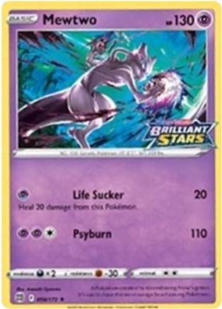 Mewtwo (Brilliant Stars Stamped) (056/172) [Miscellaneous Cards & Products] Holofoil - Promo