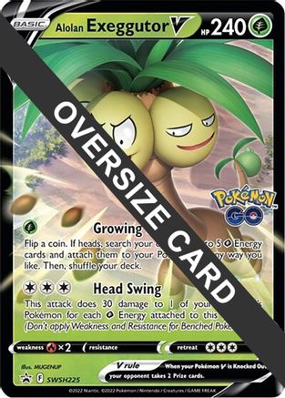 Alolan Exeggutor V (SWSH225) [Jumbo Cards] Holofoil - Promo
