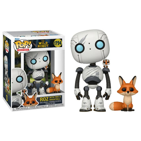 Roz With Fink & Brightbill #1794 - The Wild Robot