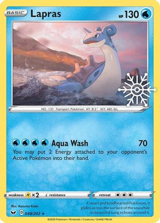 Lapras (Holiday Calendar) (048/202) [Miscellaneous Cards & Products] Holofoil - Promo