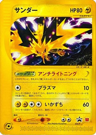 Zapdos (JP 2002 McDonald's) (024/P) [Miscellaneous Cards & Products] - Promo