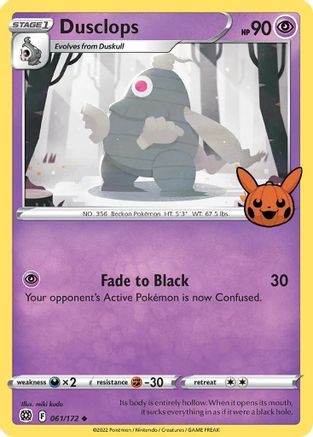 Dusclops (061) [Trick or Trade BOOster Bundle] - Promo