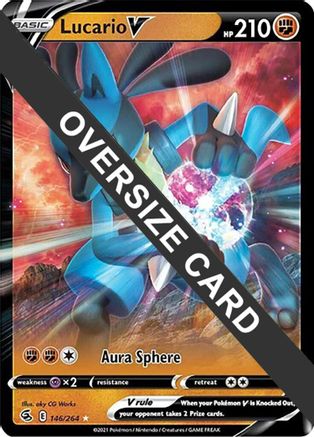 Lucario V (146/264) [Jumbo Cards] Holofoil - Ultra Rare