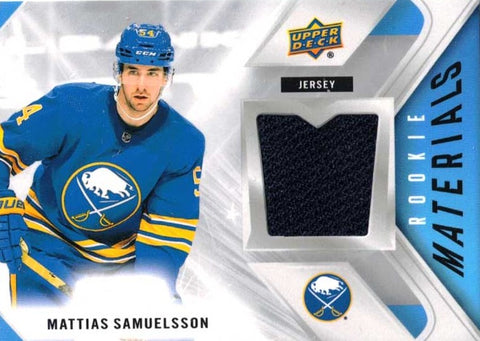 Mattias Samuelsson Rookie Materials Blue Patch - Buffalo Sabres #RM-MS