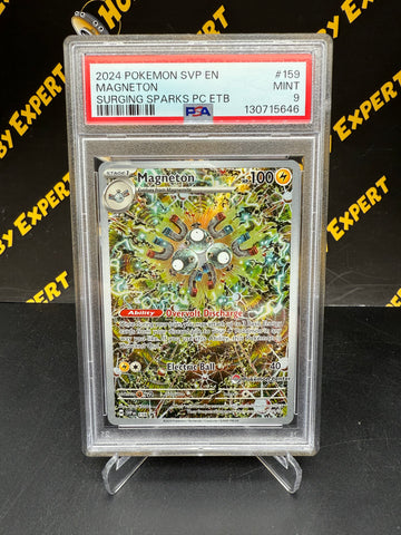 Magneton Pokemon Center Promo #159 - Surging Sparks ETB - PSA 9