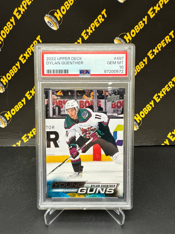 Dylan Guenther Young Guns PSA 10 - Utah Mammoth