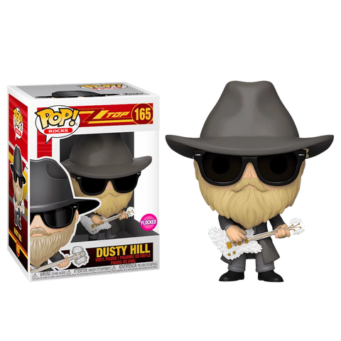 Dusty Hill - Pop! Rocks ZZ Top #165 (Flocked)
