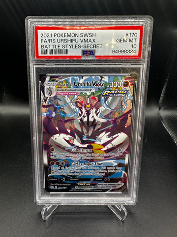 Rapid Strike Urshifu VMAX Alt. Art #170 - 2021 Battle Styles (PSA 10)