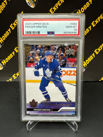 Fraser Minten Young Guns PSA 10 - Toronto Maple Leafs
