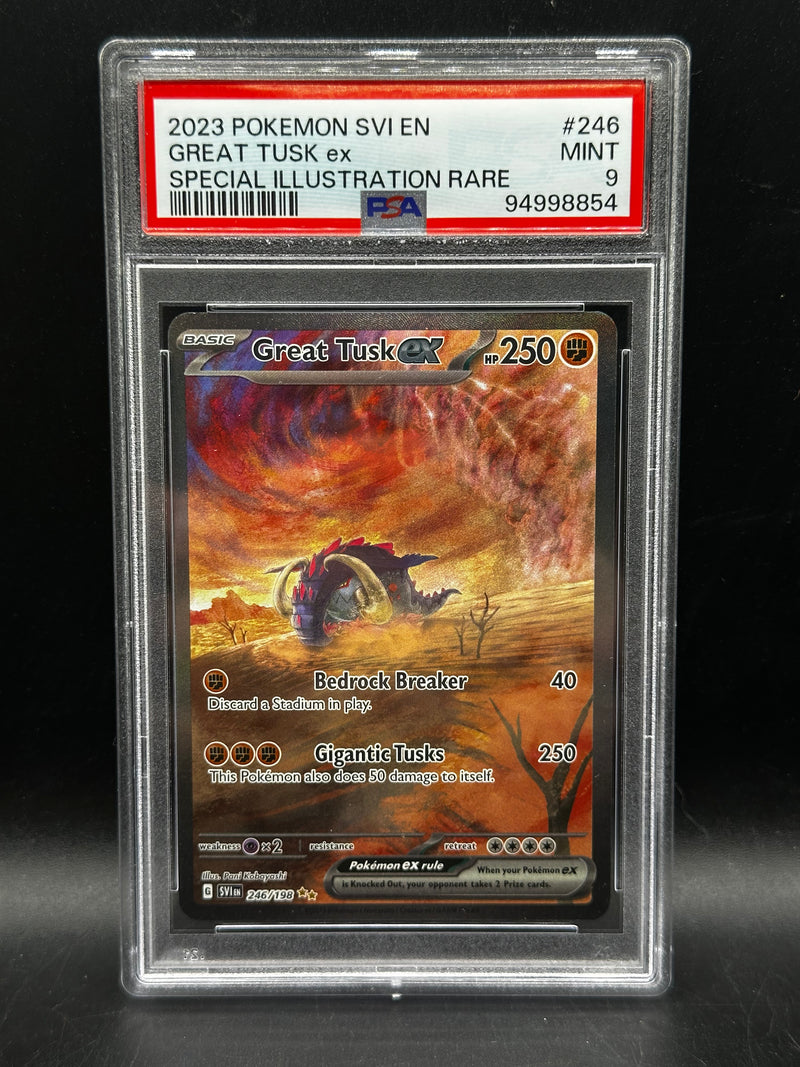 Great Tusk ex - Special Illustration Rare - Scarlet & Violet Base Set (PSA 9)