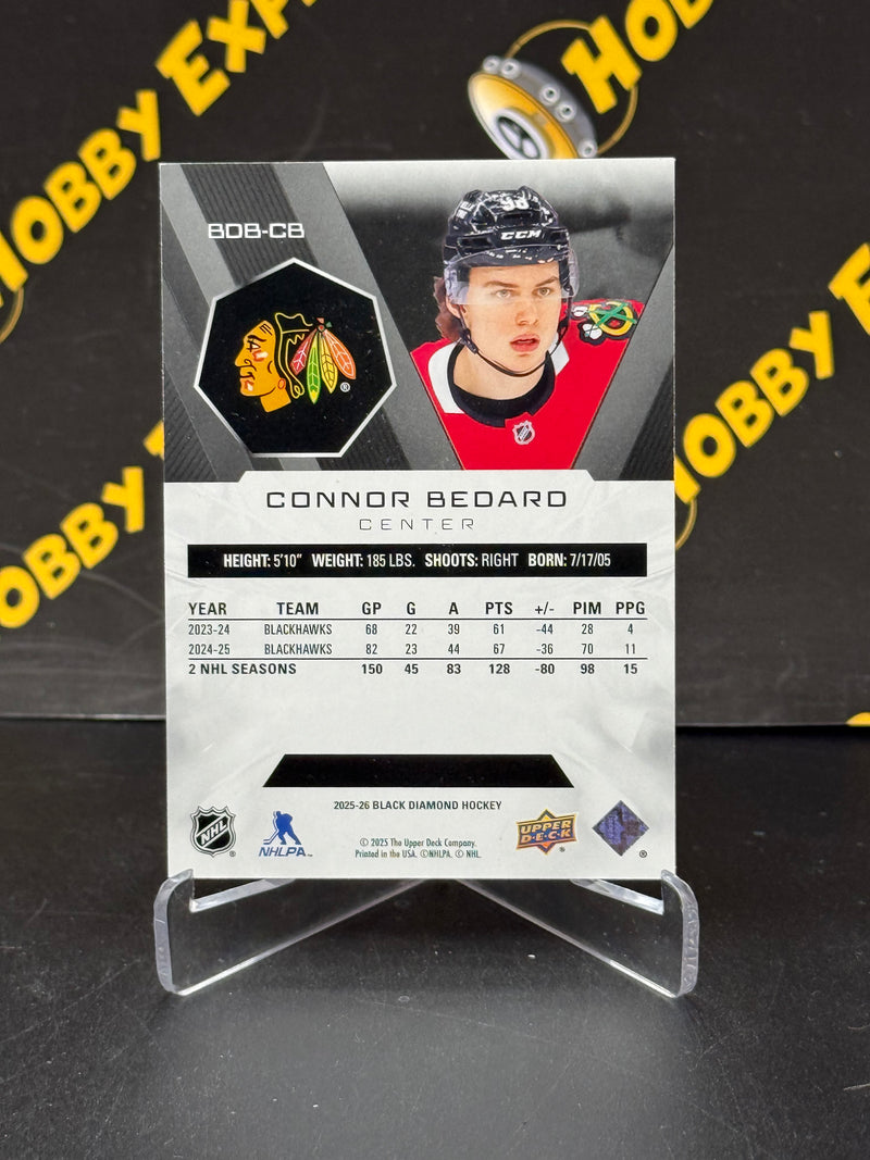 Connor Bedard Base 135/349 - Chicago Blackhawks 2025-26 Black Diamond
