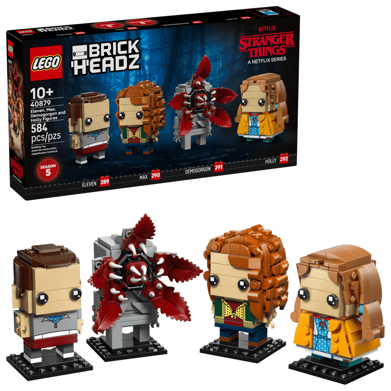 Eleven, Max, Demogorgon and Holly Figures - Lego BrickHeadz (40879) - NEW