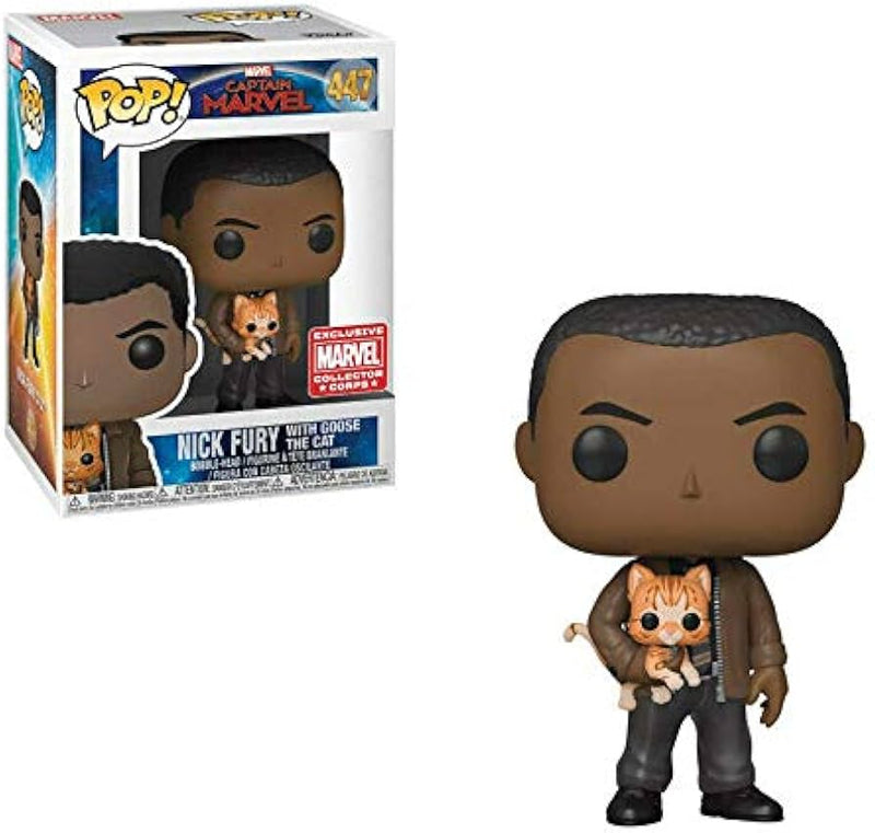 Nick Fury With Goose The Cat