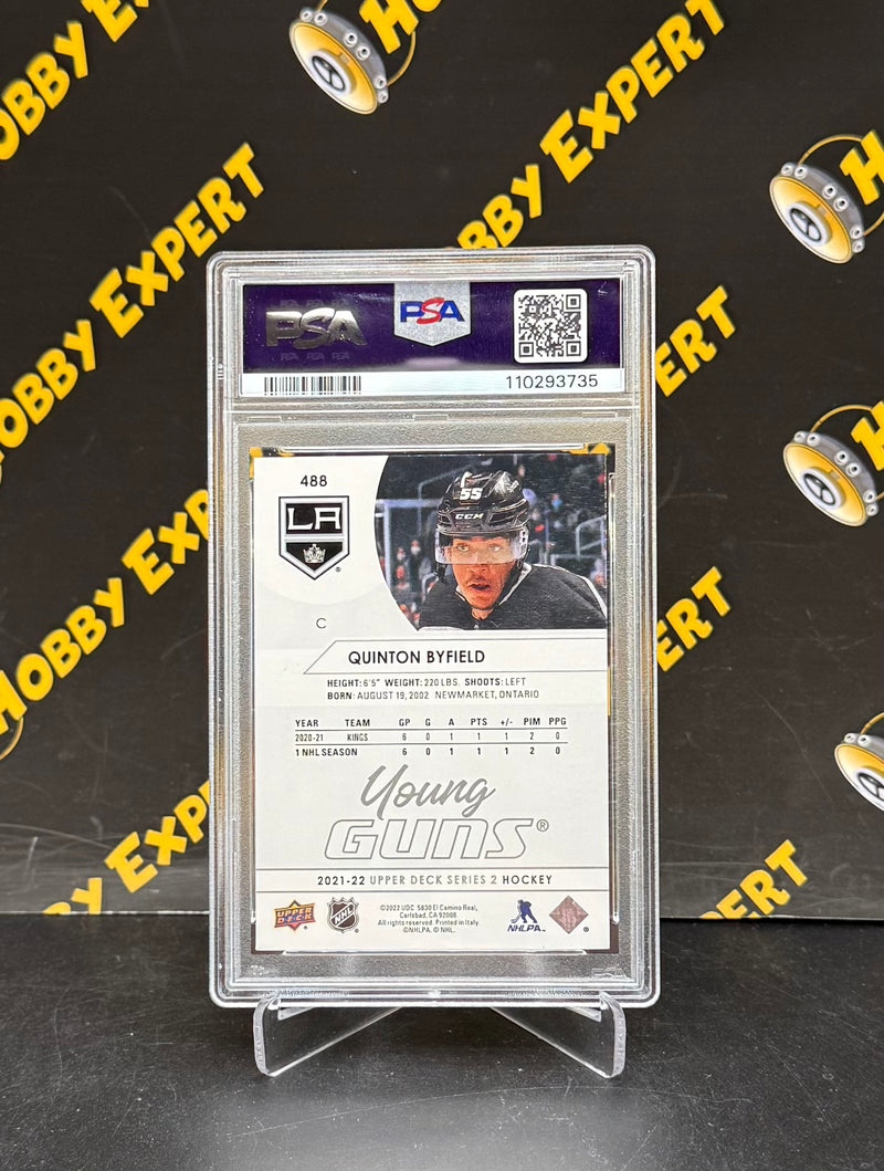 Quinton Byfield Young Guns PSA 10