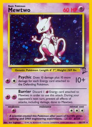 Mewtwo (010/130) [Base Set 2] Holofoil - Holo Rare
