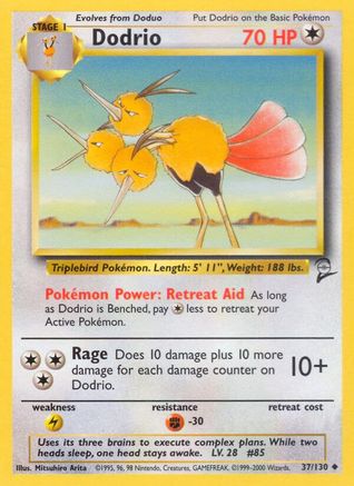 Dodrio (037/130) [Base Set 2] - Uncommon