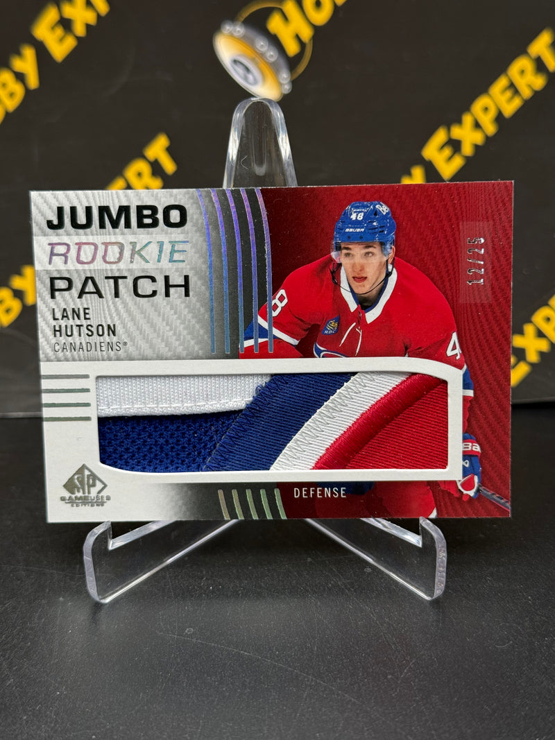Lane Hutson Jumbo Rookie Patch /25 - Montreal Canadiens - SP Game Used