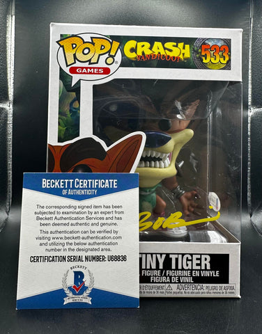 Tiny Tiger - Crash Bandicoot #533 (Auto 	O'Brien, Brendan) (Beckett Certified)