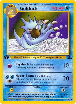 Golduck (035/62) [Fossil] 1st Edition - Uncommon