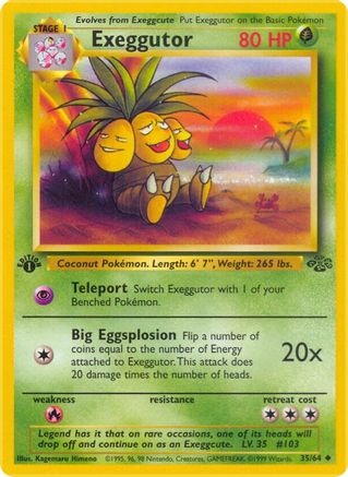 Exeggutor (035/64) [Jungle] 1st Edition - Uncommon