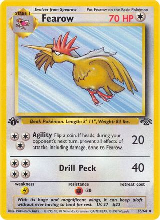 Fearow (036/64) [Jungle] 1st Edition - Uncommon