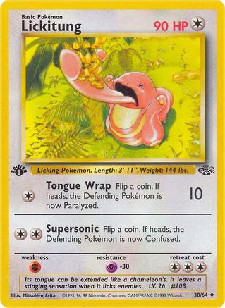 Lickitung (038/64) [Jungle] 1st Edition - Uncommon