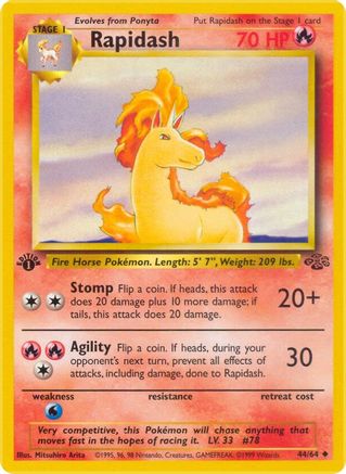 Rapidash (044/64) [Jungle] 1st Edition - Uncommon
