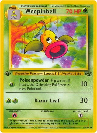 Weepinbell (048/64) [Jungle] 1st Edition - Uncommon