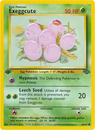 Exeggcute (052/64) [Jungle] 1st Edition - Common