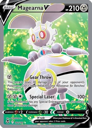 Magearna V (Full Art) (182/195) [SWSH12 Silver Tempest] Holofoil - Ultra Rare