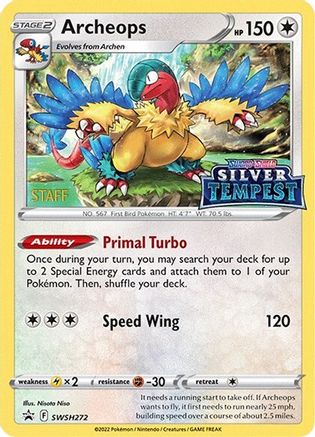 Archeops - SWSH272 (Prerelease) [STAFF] (SWSH272) [SWSH Sword & Shield Promo Cards] Holofoil - Promo