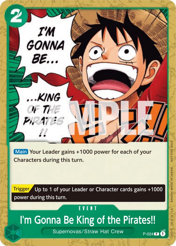 I'm Gonna Be King of the Pirates!! [OP-PR - P-024]