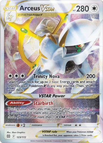 Arceus VSTAR - 123/172 (Metal Card) [MCAP - 123/172]