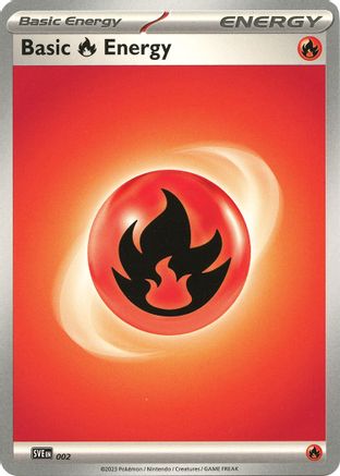 Basic Fire Energy (002) [SVE Scarlet & Violet Energies] - Common