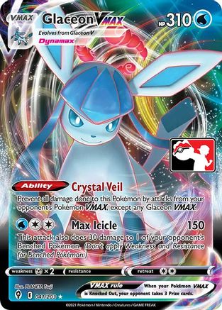 Glaceon VMAX (41) [Prize Pack Series Cards] Holofoil - Ultra Rare