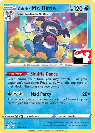 Galarian Mr. Rime (36) [Prize Pack Series Cards] - Rare