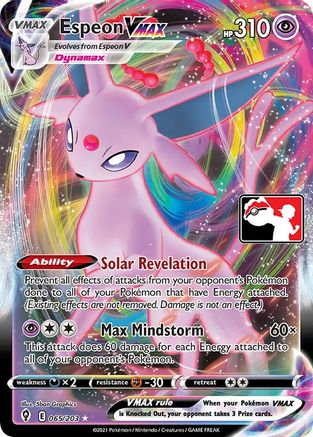 Espeon VMAX (65) [Prize Pack Series Cards] Holofoil - Ultra Rare