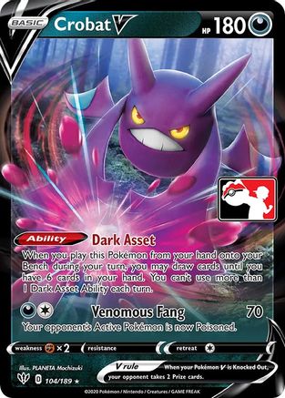 Crobat V (104) [Prize Pack Series Cards] Holofoil - Ultra Rare