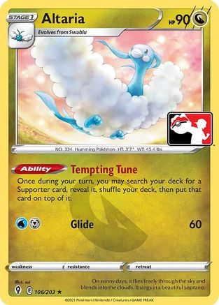 Altaria (106/203) [Prize Pack Series Cards] - Rare