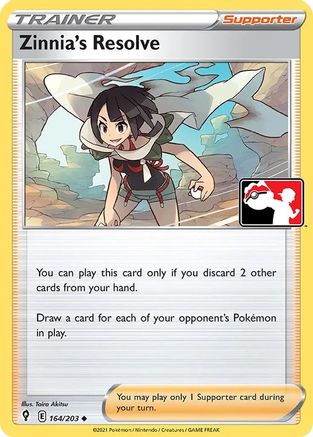 Zinnia's Resolve (164) [Prize Pack Series Cards] Holofoil - Uncommon