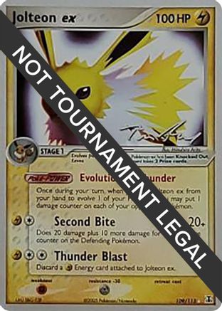 Jolteon ex - 2007 (Tom Roos) (109) [World Championship Decks] - Ultra Rare