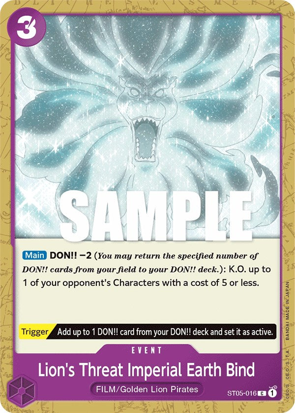 Lion's Threat Imperial Earth Bind [ST-05 - ST05-016]