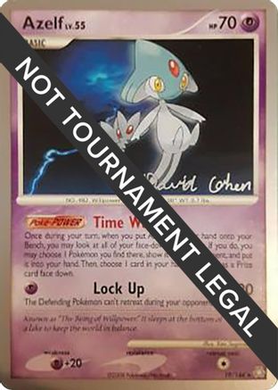Azelf - 2009 (David Cohen) (019) [World Championship Decks] - Rare
