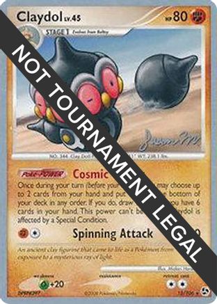 Claydol - 2009 (Jason Martinez) (015) [World Championship Decks] - Rare