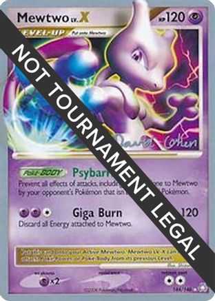Mewtwo LV.X - 2009 (David Cohen) (144) [World Championship Decks] - Rare