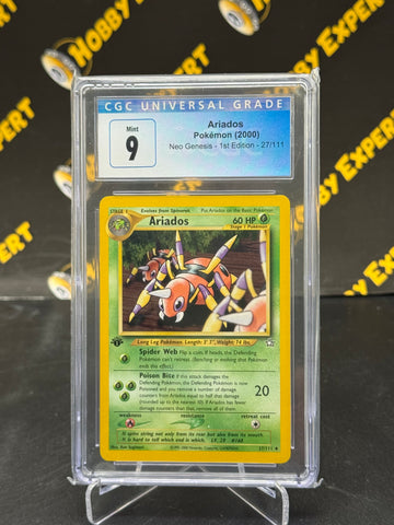 Ariados #27 - Neo Genesis 1st Edition - CGC 9