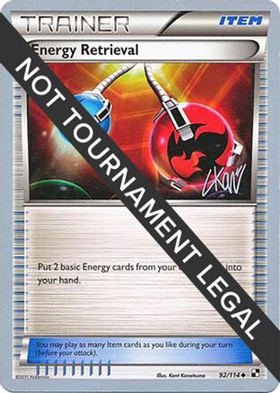 Energy Retrieval - 2011 (Christopher Kan) (092) [World Championship Decks] - Uncommon