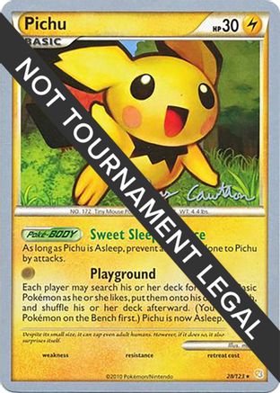Pichu - 2011 (Ross Cawthon) (028) [World Championship Decks] - Rare