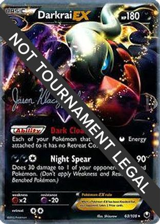 Darkrai EX - 2013 (Jason Klaczynski) (063) [World Championship Decks] - Ultra Rare