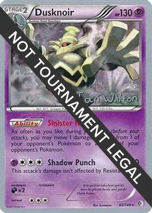 Dusknoir - 2013 (Ian Whiton) (063) [World Championship Decks] - Holo Rare